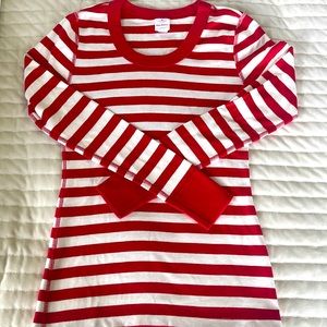 Hanna Andersson striped pajama top NWOT women’s medium holiday matching